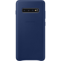 Coque rigide en cuir bleu marine Samsung EF-VG975LN pour Galaxy S10+ G975