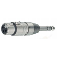 Adaptateur XLR 6,35 mm, mâle - XLR 3 broches Femelle Argent