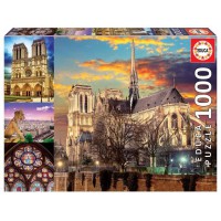 EDUCA - Puzzle - 1000 COLLAGE DE NOTRE-DAME