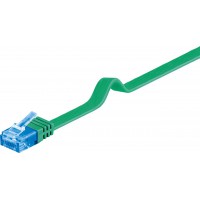 CAT 6A Câble de liaison plat, U/UTP, Vert 5 m