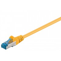 CAT 6A Câble de liaison, S/FTP (PiMF), Jaune 15 m