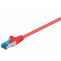 CAT 6A Câble de liaison, S/FTP (PiMF), Rouge 20 m