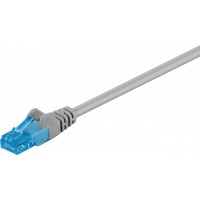 CAT 6A Câble de liaison, U/UTP, Gris 10 m