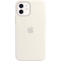 Apple Coque en Silicone avec MagSafe (pour iPhone 12, 12 Pro) - Blanc