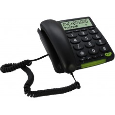 doro téléphone grande touche PhoneEasy312cs noir (import Allemagne)