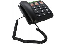 doro téléphone grande touche PhoneEasy331ph noir (import Allemagne)