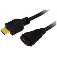 LogiLink CH0056 Câble HDMI 1.4 Mâle/Femelle 2 m Noir