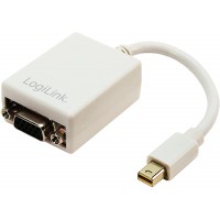 LogiLink CV0038 Adaptateur Mini DisplayPort vers VGA Mâle/Femelle Blanc