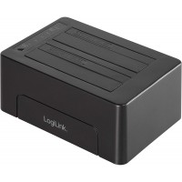 LogiLink QP0028 Quickport USB 3.1 GEN2 pour 2X 2,5/3,5" HDD/SSD (2-Bay) Noir