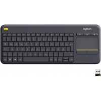 Logitech K400 Plus Clavier sans Fil, Clavier Allemand QWERTZ - Noir