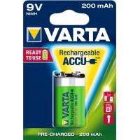 PILE RECHARGEABLE 9V Block/6HR61 (56722) - 2000 mAh VARTA