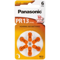 6 PILES POUR APPAREIL D'AIDE AUDITIVE PR48V13 / PR48 13A, 13AE, DA13, HA13, L13ZA, PR-13H, PR-13PA, PR13, PR312H, PR41, PR48, R1