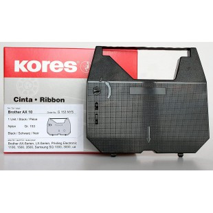 Kores - Ruban pour brother AX 10, Nylon, Noir