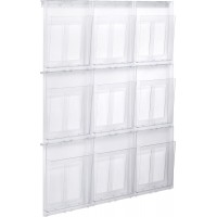 presentoir wandset placativ 9 x a4, 280 x 956 x 59 mm (transparent)