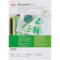 GBC IB575037 Lot de 100 Pochettes de plastification standards Transparent