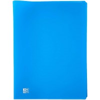 OXFORD Pochette Protege-documents souples 20 pages, 40 vues en polypropylene opaque A4 Bleu