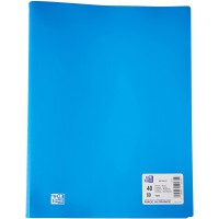 Protege-Documents Initial A4 80 vues / unitaire Couverture Polypro Bleu