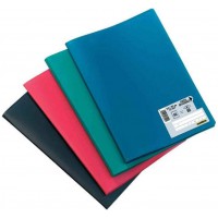 Lot de 10 : Protege-documents en polypropylene 120 vues Assorties classique couverture 3/10e pochettes 6/100e