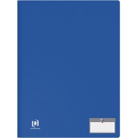 OXFORD Protege-Documents Memphis A4 60 vues / 30 pochettes Couverture Polypro Bleu