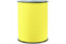 Clairefontaine 601515C - Une bobine de Ruban Bolduc Mat - 250mx10mm - Jaune citron - Ruban decoratif cadeau, DIY