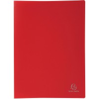 Exacompta - Ref. 8535E - 1 Protege-documents en polypropylene souple OPAK 60 vues / 30 pochettes grainees - A4 - Rouge