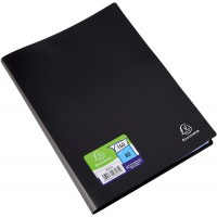 Exacompta - Ref. 8581E - 1 Protege-documents en polypropylene souple OPAK 160 vues / 80 pochettes grainees - A4 - Noir