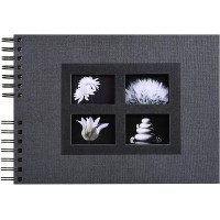 Exacompta - Ref. 16241E - Album Photos a  Spirales Passion noir- 150 photos - 50 Pages Noires - Format 32 x 22 cm - Album deco p