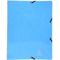 Lot de 20 : Exacompta classeur carte lustree 54829E pelliculee, format a4, coloris assortis