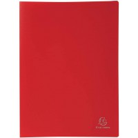 Exacompta - Ref. 85105E - 1 Protege-documents en polypropylene souple OPAK 200 vues / 100 pochettes grainees - A4 - rouge