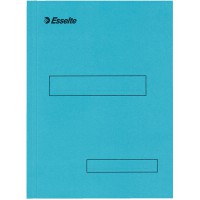 Esselte Boite de 100 Sous-dossiers a   2 Rabats pour Dossiers Armoire et Tiroir 160 g - Bleu