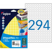 Etui A5 2940 etiquettes rondes jaunes 8 diam