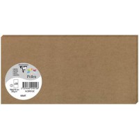 Clairefontaine 29015C - Un paquet de 25 cartes Pollen 10,6x21,3 cm 210g, Kraft brun