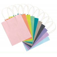 - Sacs en Papier, 7 pieces, 10018709, Couleurs Tendance Assorties, 18 x 8 x 21 cm