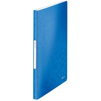 Leitz Reliure Protege-Documents A4, 40 Pochettes, 80 Pages, Pochettes Transparentes, Bleu Metallise, WOW, 46320036