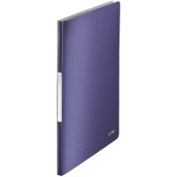 Leitz Reliure Protege-Documents A4, 20 Pochettes, 40 Pages, Pochettes Transparentes, Bleu Titan, Style, 39580069