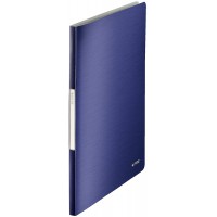 Leitz Reliure Protege-Documents A4, 40 Pochettes, 80 Pages, Pochettes Transparentes, Bleu Titan, Style, 39590069