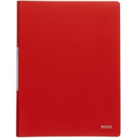 LEITZ 45641020 - Carpeta de fundas SOLID PP 20 fundas DIN A4 color rojo