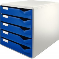 Leitz A4 Bloc de Classement, 5 Tiroirs, Bleu, Post Set, 52800035