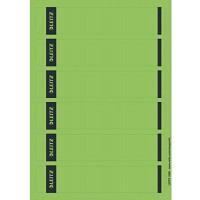 Leitz etiquettes Imprimables PC pour Classeurs a  Levier Couverture Papier, etroit, Court, Vert, 39 x 192 mm, Papier, 16862055, 